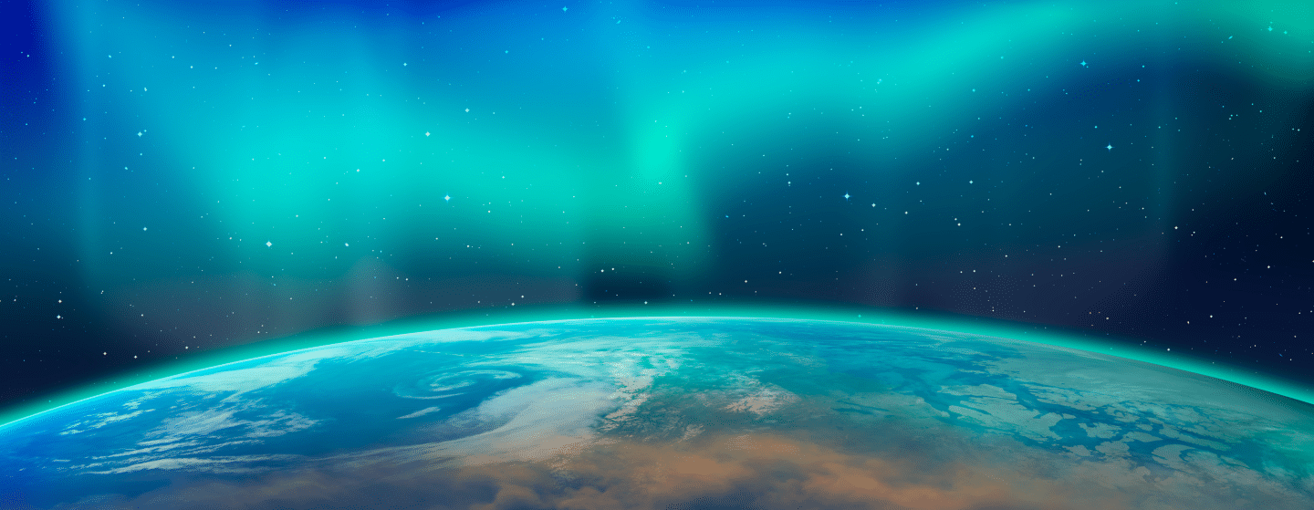 10 Plus Brand publishes insights on social media for tens of thousands of followers & subscribers, as articles, videos, podcast (Photo: Aurora over the Earth)