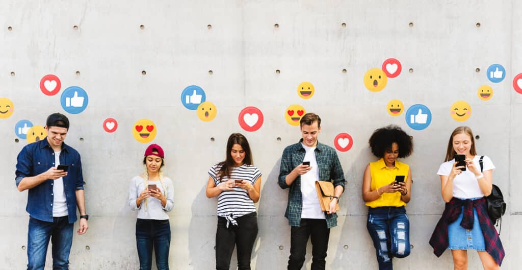 Does social media engagement raise Google ranking? Content value? Herd mentality? by Joanne Tan, branding expert, 10 Plus Brand, Inc. (Photo of people liking)