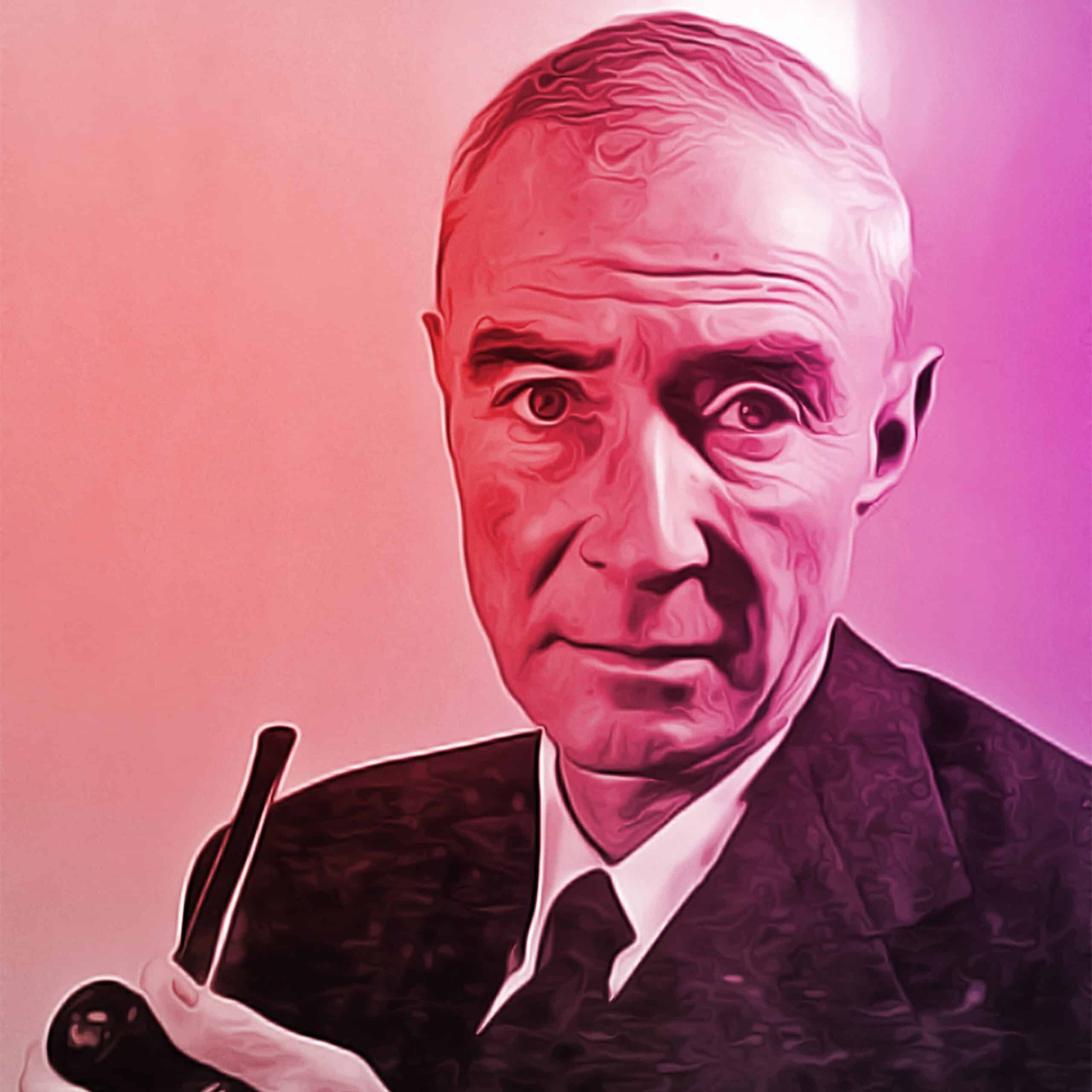 Oppenheimer, dubbed "Father of Atomic Bomb", used his talent in writing, speech, and rhetorical elegance to persuade against nuclear race, says Joanne Z. Tan.