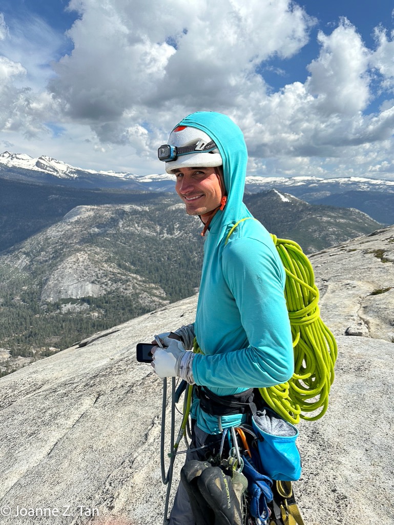 Half Dome rock climber, photo & stories by by Joanne Z. Tan, global brand strategist, branding expert (business brands and personal branding), writer & poet.