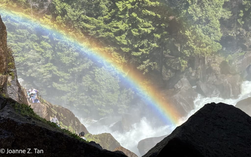 Yosemite waterfall & trail, Mist Trail to Yosemite Valley, by Joanne Z. Tan, global brand strategist & branding expert, writer, award-winning photographer, poet