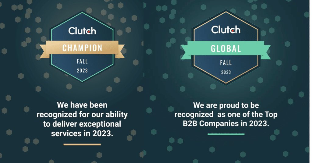 10 Plus Brand won two best of the best awards: Champion and Global Awards 2023, by Clutch, a leading B2B service ranking marketplace for B2B services providers.