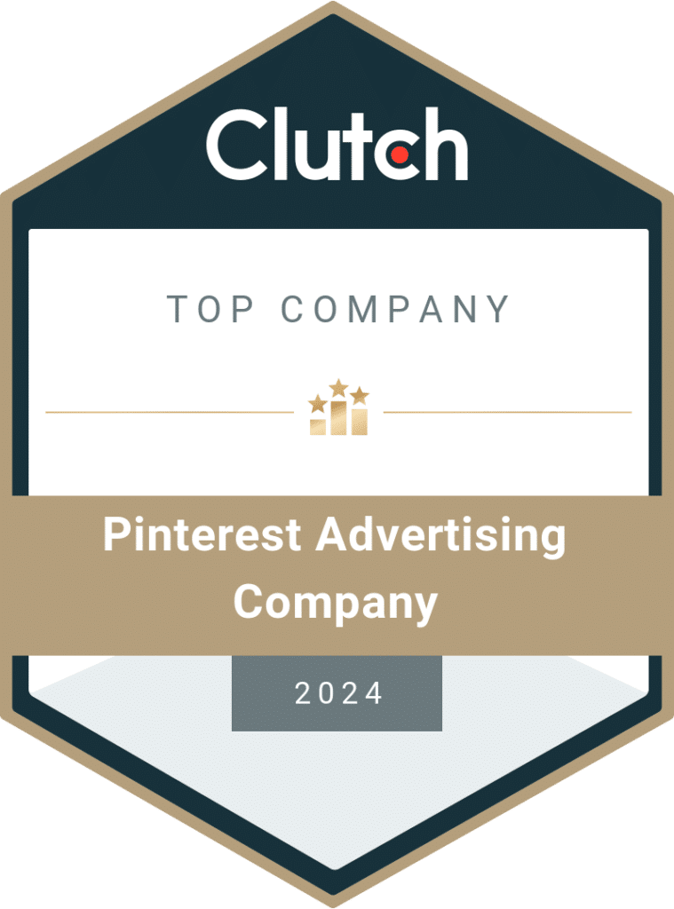 1 of the 4 "2024 Top Agency Awards in the US" 10 Plus Brand won was Pinterest advertising, among logo design, LinkedIn advertising & Influencer Marketing.