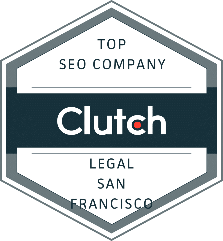 Award winning 10 Plus Brand won "2024 Top SEO Company, Legal, San Francisco" & many other global, national, CA & Bay Area awards by Clutch, a B2B rater & ranker.