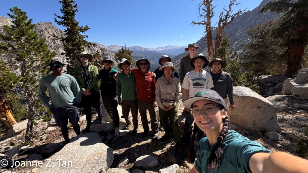 A team of 11 backpackers and mountain climbers of the High Sierra, a true adventure stories by Joanne Z. Tan, Pt 1 of 3