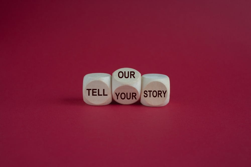 Brand story, a/k/a storybrand based on storytelling of a hero's journey, based on brand DNA, per Joanne Z. Tan, brand strategist for building a story brand.