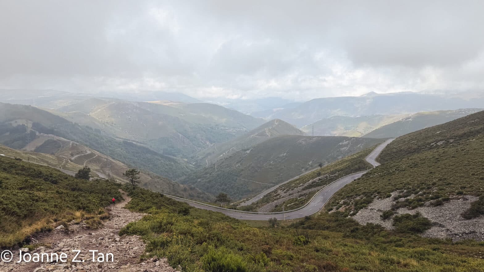 Joanne Z. Tan hiked Camino de Santiago Primitivo in Aug 2026 & toured 5 cities (Madrid, Leon for solar eclipse, Segovia, Toledo, Alcala de Henares) in Spain.