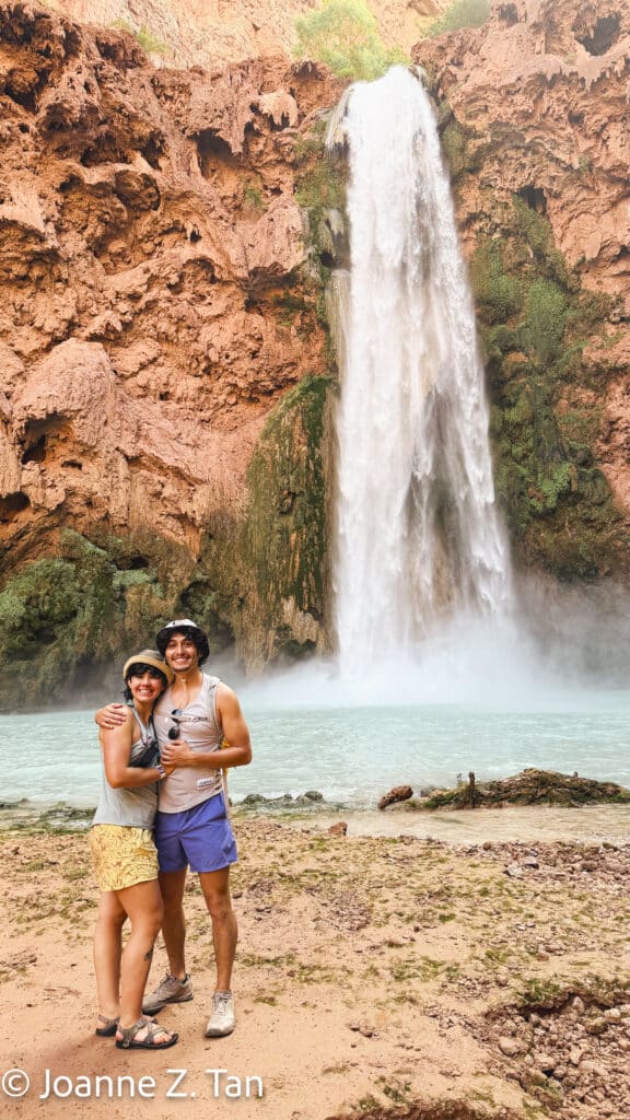 Joanne Z. Tan stated how angels helped her descend near Mooney Falls to Beaver Falls in in her poetic memoir on Havasupai falls, Grand canyon & western desert.